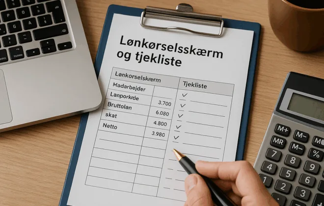 Lønkørselsskærm og tjekliste